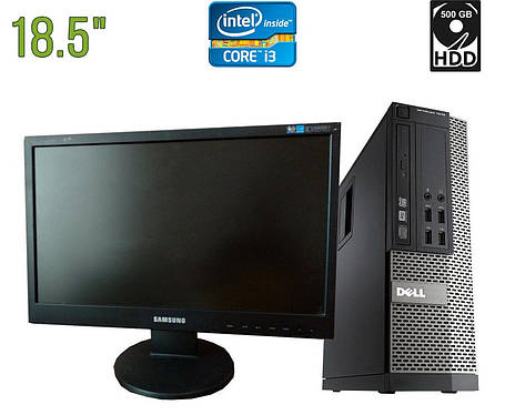 ПК+Монітор Б-клас Dell OptiPlex 7010 SFF/ i5-3470/ 4GB RAM/ 500GB HDD/ HD 2500+Samsung 943SN 18.5" 1366x768, фото 1