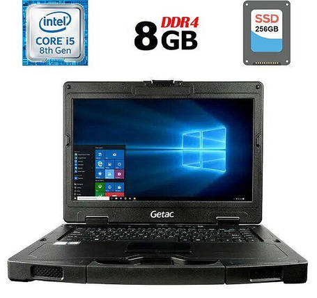 Напівзахищений ноутбук Getac S410 G3/ 14" (1366x768)/ Core i5-8265U/ 8 GB RAM/ 256 GB SSD/ UHD 620, фото 1