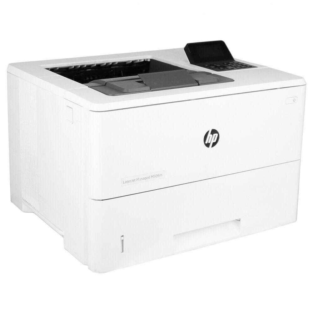 Принтер HP LaserJet Managed M506m / Лазерний монохромний друк / 1200x1200 dpi / A4 / 43 стор/хв / Ethernet, USB 2.0 / Дуплекс