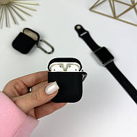 Силиконовый чехол для AirPods 1/2 Black(18)