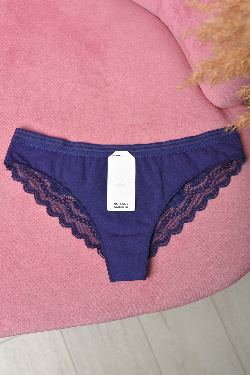 Труси жіночі однотонні синього кольору р.S/M 169409S, фото 1