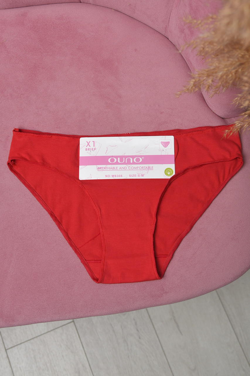 Труси жіночі однотонні червоного кольору р.S/M 169461S, фото 1