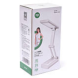 Настільна акумуляторна Led-лампа-трансформер 24 Led DP-6052B з USB-кабелем 5 W, фото 5
