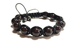 Чоловічий браслет шамбалу з Гранату