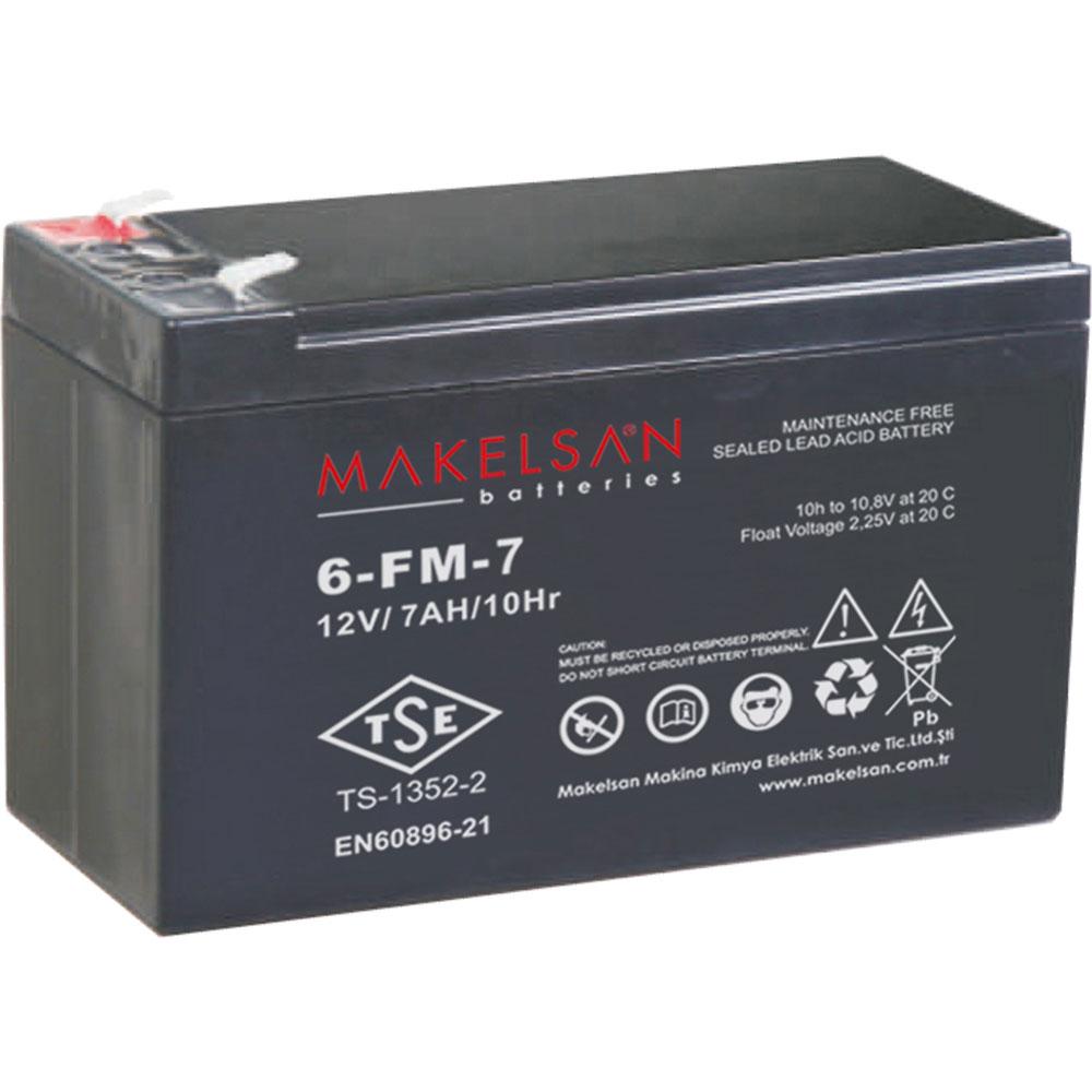 Акумуляторна батарея AGM MAKELSAN 6-FM-7, Black Case, 12 V 7.0 Ah (151 х 65 х 94 (100) ) Q10