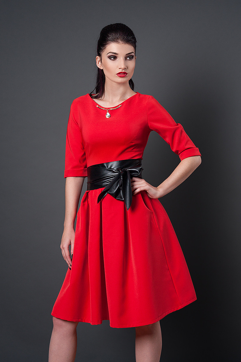 Плаття мод 381-4 розмір 44,46 червоне, фото 1