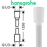 Душовий шланг hansgrohe Designflex 125 см білий матовий Matt White 28220700, фото 2