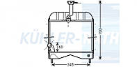 Радиатор подходит для Massey Ferguson (1672861M93 1680547M92)