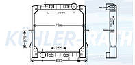 Радиатор подходит для Iveco (500326345 99488785 50034072 34072 41131)