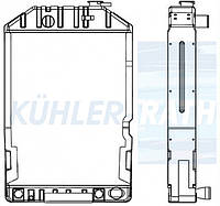 Радиатор подходит для Ford/New Holland (E7NN8005BB15M)