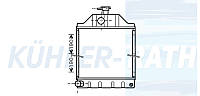 Радиатор подходит для Massey Ferguson (0014872U91A 153800)