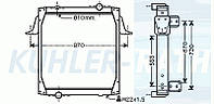 Радиатор подходит для RVI (5010315130 5010315636 5001847508 5001847565 5001856529 5010230484 5010230