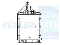 Радиатор подходит для Massey Ferguson (1669648M94M)