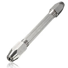 Міні дриль ручний №2 затискач від 0 до 3,4 мм двосторонній мікро свердло хобі Dremel