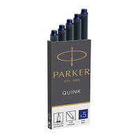 Чорнило для перових ручок Parker Картриджі Quink/5шт синій (11 410BLU)