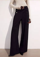 Классические брюки Размер XS H&M трикотажные прямые с пуговицами
