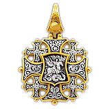 Хрест срібло Спас з мечем. Вмч. Георгій Побєдоносець, фото 9