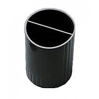 Підставка для ручок кругла пластик, чорна