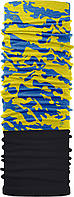 Зимовий бафф Бандана-трансформер Чорний з синьо-жовтим (ZBT-040/1)