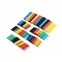 Набір термозсідальних трубок 328 шт • 8 розмірів • 5 кольорів • 328 шт