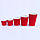 Стакан гофрований Ripple 500 мл Червоний (кришка 90 мм), фото 4