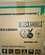 Генератор бензиновий інверторний iron angel eg3200 io, фото 2