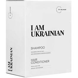 Набір косметики DeLaMark I Am Ukrainian Шампунь універсальний 500 мл + Кондиціонер для всіх типів волосся 500 мл