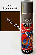 Фарба для замші та нубука темно коричневий аерозоль Platinum 300 мл
