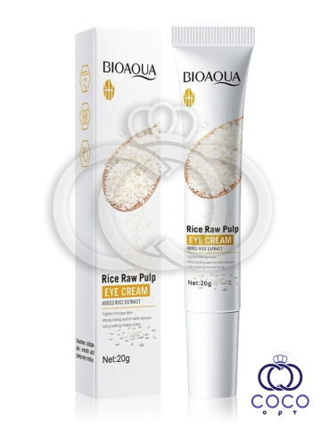 Крем для шкіри навколо очей з екстрактом рису Bioaqua Rice Raw Pulp Eye Cream, фото 1