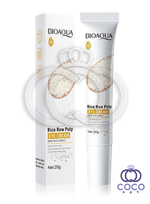 Крем для шкіри навколо очей з екстрактом рису Bioaqua Rice Raw Pulp Eye Cream