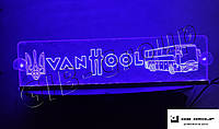 Світлодіодна табличка для вантажівки VanHool синього кольору