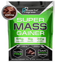 Высокобелковый гейнер для набора массы Powerful Progress Mass Gainer 2 кг со вкусом шоколада