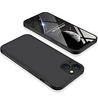 Тонкий матовий чохол для iPhone 14 Plus чорний силіконовий захист камери