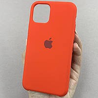 Чехол для Apple iPhone 11 Pro силиконовый кейс с микрофиброй на телефон айфон 11 про красный slk