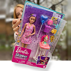 УЦІНКА (Примʼята коробка) Лялька Барбі годування Скипер Няня з малюком Barbie Skipper Babysitters (GRP40)