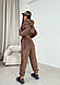 Жіночий спортивний костюм прогулянковий Тедді норма та ботал, фото 2