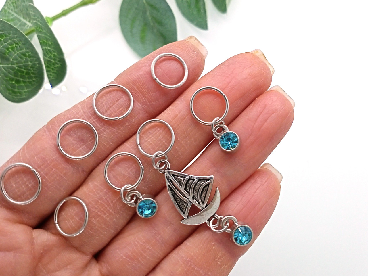 На вітрилах — Пірсинг для волосся, набір (8 шт.), фото 1