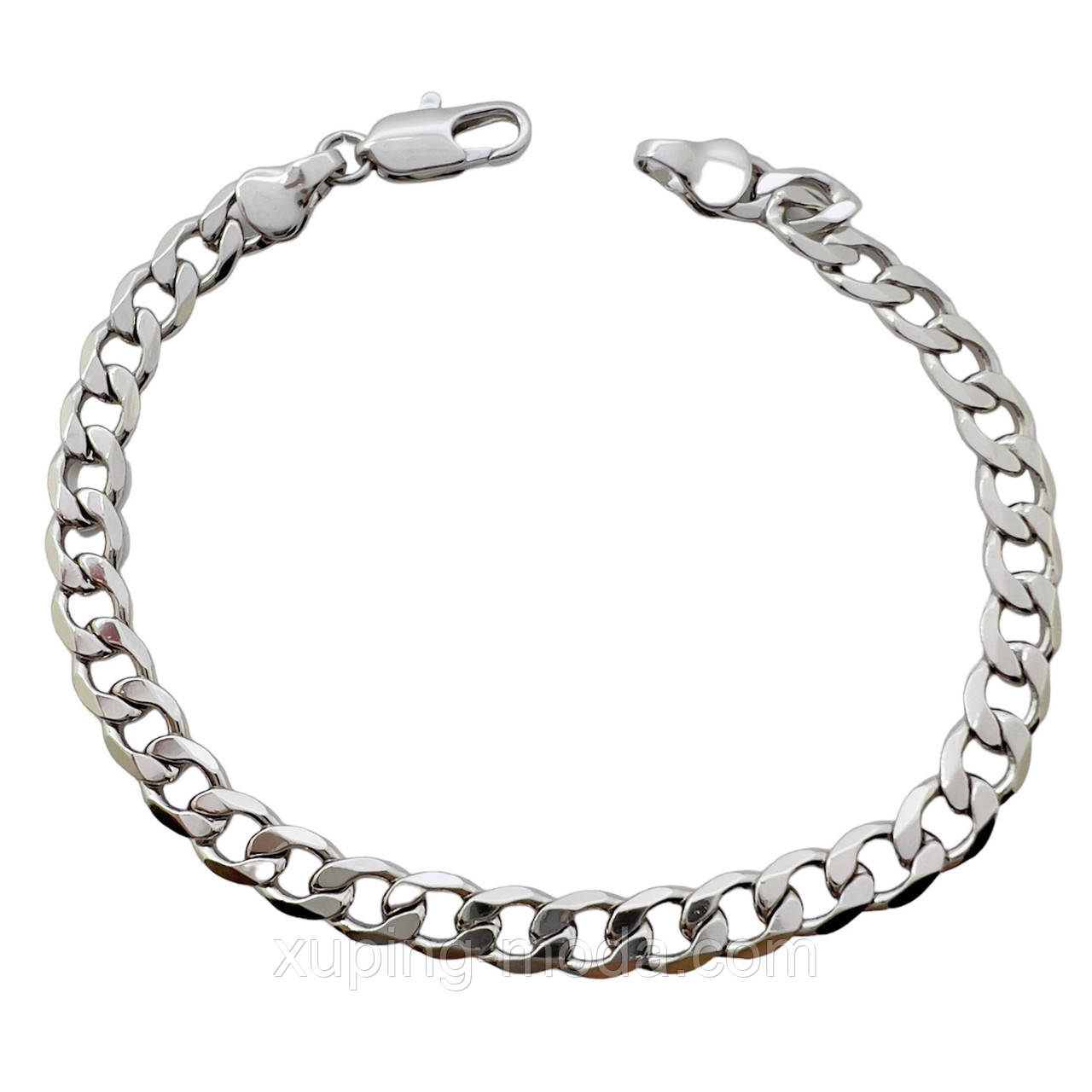 19,5 см х 5 мм. Гарний браслет xuping. Родій, фото 1