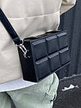 Сумка крос-боді прямокутна FILWHITE BAG чорна, фото 7