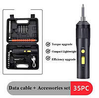 Электроотвертка плюс набор инструментов в чемодане 33 предмета