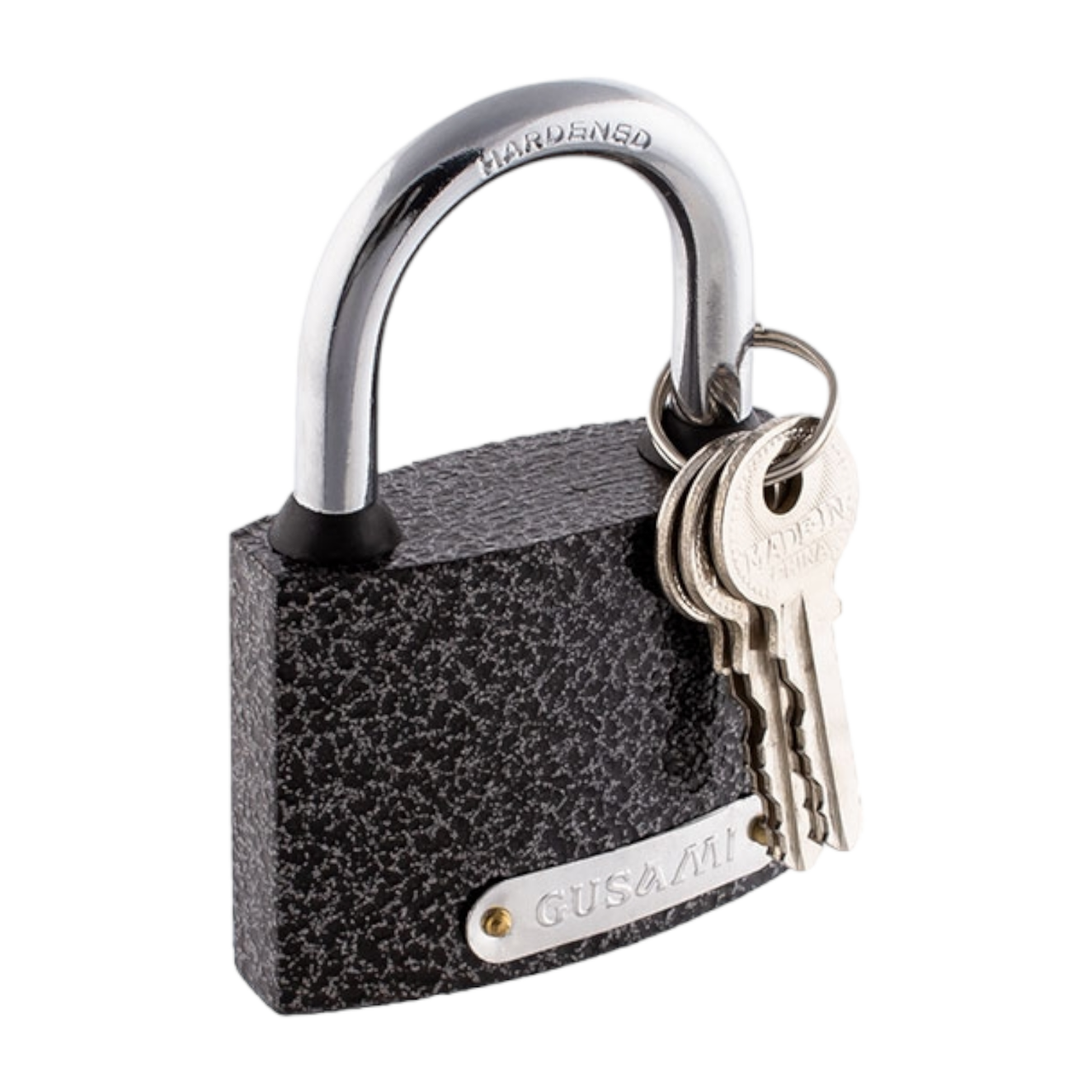 Замок навісний Abasin/GUSAM 75мм (факт. 70мм) вологозахист, важкий,  навісний замок для гаража