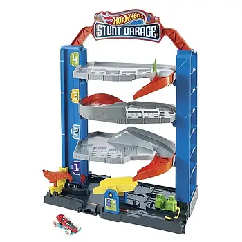 Чотирьохповерховий гараж для машинок Hot Wheels GNL70