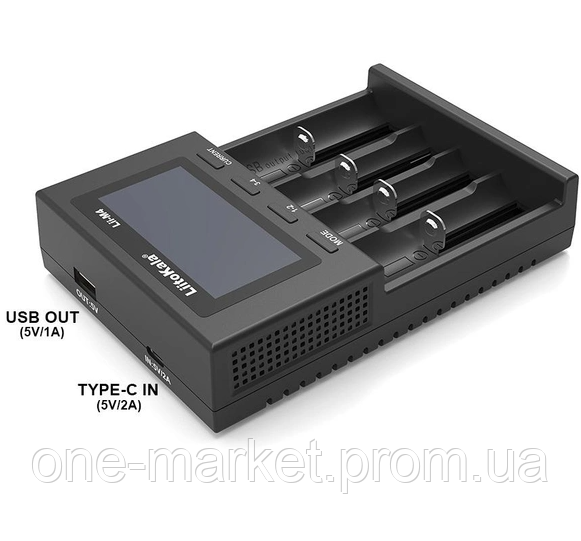 LiitoKala Lii-M4 Зарядное устройство для Li-Ion Ni-Mh Ni-Cd Power Bank Type-C Тест ёмкости - фото 3 - id-p2045730082