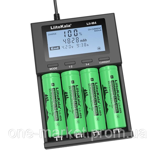 LiitoKala Lii-M4 Зарядное устройство для Li-Ion Ni-Mh Ni-Cd Power Bank Type-C Тест ёмкости - фото 4 - id-p2045730082