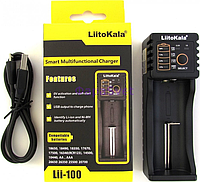 LiitoKala Lii-100 зарядное устройство для 18650 АА ААА с функцией Повербанк