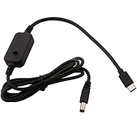 USB кабель для роутера, ноутбука Type-C to DC 5.5x2.1мм Тригер з регульованою напругою 20V 3A