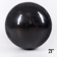 Латексный воздушный шар-гигант без рисунка Show Чёрный, 21" 52.5 см