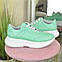 Кросівки жіночі шкіряні на шнуруванні. Цвет мята. 41 розмір, фото 2
