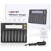 MiBoxer C8 Smart Charger Зарядное устройство для Li-ion LiFePO4 Ni-MH на 8 каналов