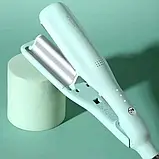 Плойка для укладання волосся хвиля VGR-530 Зелена, фото 3